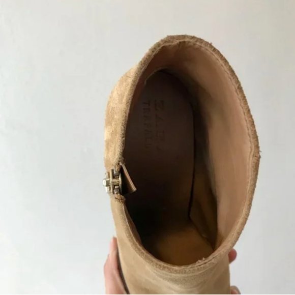 Suede Ankle Cowgirl Boots - Picture 5 of 8